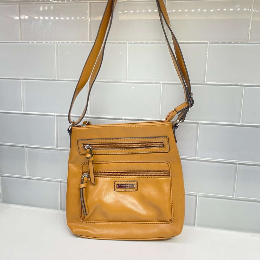 Etienne Aigner Smooth Nappa Mini Bag Camel Color Crossbody Bag Purse